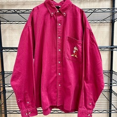 Disney オールドディズニー 90s シャツ ボルドー 白雪...
