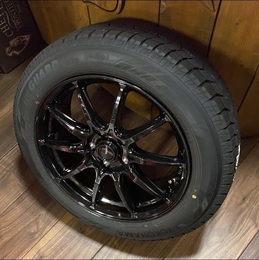 新型プリウス★専用★新型スタッドレス★新品ホイール★17インチ★ブラック★軽量ホイール★