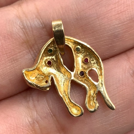 K18 18金 パンサートップ　2.6g ダイヤモンド