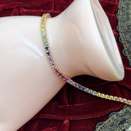 K18 18金テニスブレスレット9.2g 2.3ct (rootbrand) 宜野湾の