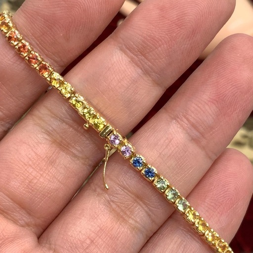 K18 18金　テニスブレスレット　9.2g 2.3ct