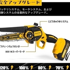 新品　コードレスチェーンソー　ミニチェーンソーの画像