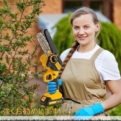 新品　コードレスチェーンソー　ミニチェーンソーの画像