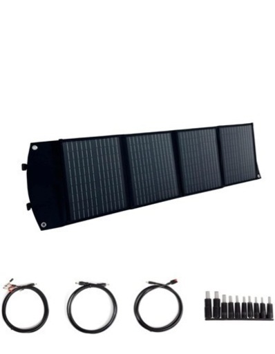 新品 ソーラーパネル 100w コンパクト 折りたたみ ④