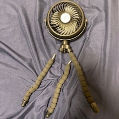 【ジャンク】【値下げしました！】充電式ライト機能付きポータブルファン