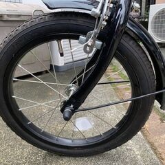 Softbank 16インチ 折りたたみ自転車 OTOUSAN BIKE お父さん自転車　ブラックの画像