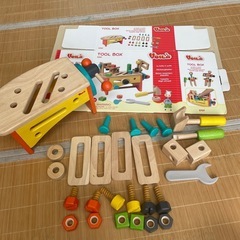 【受け渡し予定者決定済】大工さん入門ツールボックス　おもちゃの画像