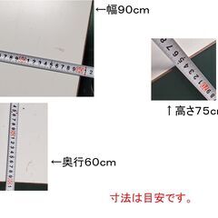 木（合板）製　展示台　作業台　キャスター付き引取り無料　配送費別途の画像