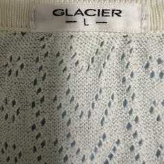 ワンコイン❗️ハニーズ　GLACIER    パール&ストーンのボタンが可愛い　カーディガン　Ｌサイズの画像