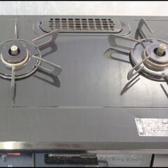 【￥15000-】リンナイ 都市ガス グリル付ガステーブル VH67BKR 2019年製の画像