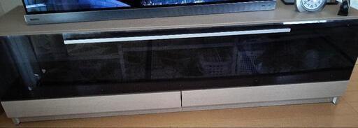 テレビボード　高級　パモウナ　購入価格六万　ナチュラル色です
