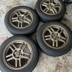 16インチ　スタッドレス　4本セット オフセット+55 PCD114.3 ヨコハマ アイスガード5PLUS iG50+ 205/60R16