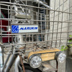 主要パーツ：ステンレス　マルキンの変速機付き自転車(ジャンク)