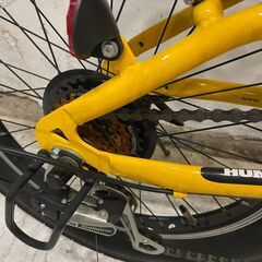 ◆🔶期間限定・特別価格🔶◆HUMMER/ハマー 折り畳み自転車 20インチ イエロー 小径太タイヤの画像