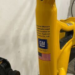 ◆🔶期間限定・特別価格🔶◆HUMMER/ハマー 折り畳み自転車 20インチ イエロー 小径太タイヤの画像