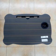 ★ジモティ割あり★  折りたたみテーブル ブラウン✕黒 H60×D40×W27 クリーニング済み OJ5559の画像