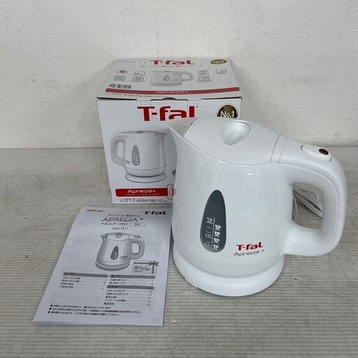 【T-FAL】ティファール 電気ケトル 0.8L アプレシア プラス ホワイト J0335