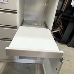 リサイクルショップどりーむ天保山店　No14215　キッチンボード　食器棚　超美品　オシャレホワイト　の画像