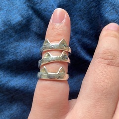 猫耳指輪の画像