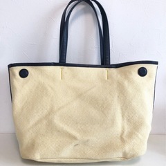 【中古品】TORY BURCH トリーバーチ ロニー キャンバス2way 変形バッグ　トートバッグ ミニ の画像