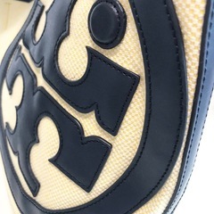 【中古品】TORY BURCH トリーバーチ ロニー キャンバス2way 変形バッグ　トートバッグ ミニ の画像
