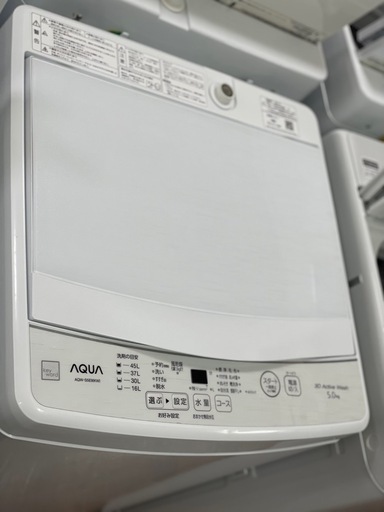 送料・設置込み可　洗濯機　5kg AQUA 2021年