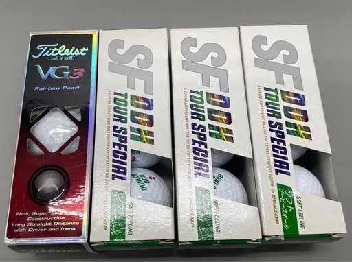 ゴルフ　未使用品/ゴルフボール Titleistタイトリスト VG3 x 3個/SF DDH TOUR SPECIAL 9個