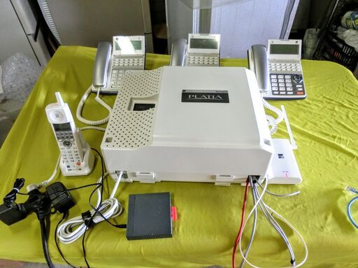 Saxa サクサ【まとめてセット】TD710 3台 コードレス子機BT605 主装置PT1000std PLATI