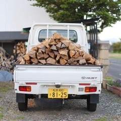 薪、軽トラック山盛り400kg 10