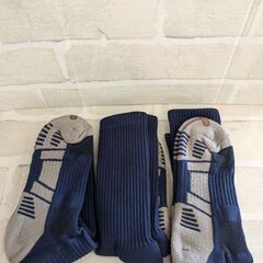 【新品】 3足セット メンズ ソックス 靴下 ネイビー 25-27cm 抗菌防臭の画像