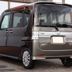 乗出し価格!! 車検2年付 タントカスタム 25年式 14.2万km ターボ 修復歴無し スマートキー 全国名変無料 諸費用コミコミ!の画像