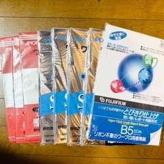 ワープロ用レザーバッグ + 感熱紙 750枚の画像