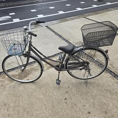 自転車 27インチ ３段階ギアチェン 鍵付き