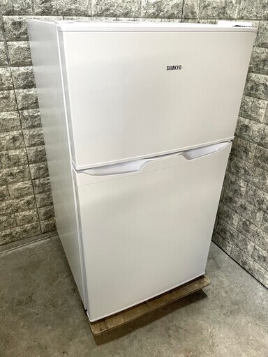 【美品】大阪送料無料★3か月保障付き★冷蔵庫★2021年★サンキョウ★2ドア★GU90★R-436