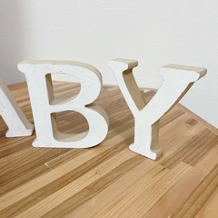 BABY アルファベットオブジェ　の画像