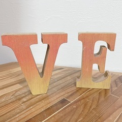 LOVE アルファベットオブジェの画像