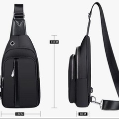 ★斜め掛け ショルダーバッグ　色：BLACK 参考価格：12,500円　新品 [ZCGERUIJ]　まとめ買い歓迎　卸ます　アマゾン引き上げ商品　倒産品　ネット商材　卸ます　転売　アマゾン引き上げ商品　卸し　問屋　倒産品　転売OK　ネット商材　アマゾン　商品　景品　コンペの画像