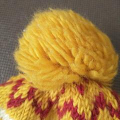 裏フリースKIDSニット帽の画像