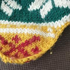 裏フリースKIDSニット帽の画像