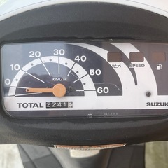 【不動車】スズキ　レッツ2(CA1PA) 走行2,241km　の画像