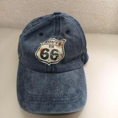 ヴィンテージ風新品キャップ　ルート66　コットン100%