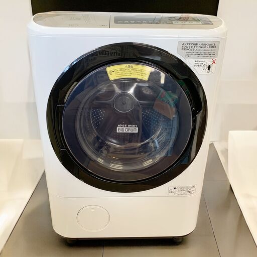 24C610_ジC HITACHI 日立 ビッグドラム 11kgドラム式洗濯乾燥機 BD-NV110BL 乾燥6kg 2018年製 洗濯機 中古