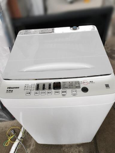 【美品】ハイセンス　洗濯機　5.5kg　2024年製