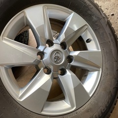 バリ溝　トヨタ　プラド　純正ホイール　ブリザック　DMV2 スタッドレス　４本セット　の画像