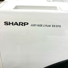 桐生店【現状品】j9-11 ドラム式電気洗濯乾燥機 SHARP シャープ ES-S7G-WR 7.0kg 2022年製の画像