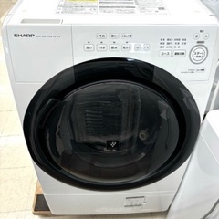 桐生店【現状品】j9-11 ドラム式電気洗濯乾燥機 SHARP シャープ ES-S7G-WR 7.0kg 2022年製