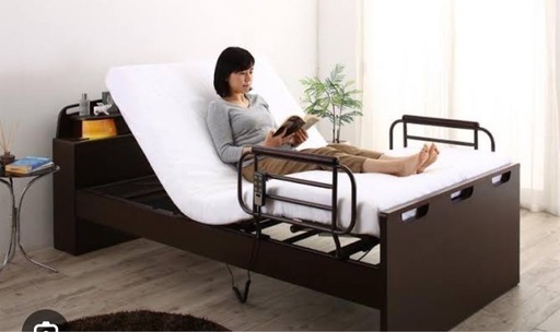 シングル 電動介護ベッド マットレス付き