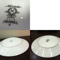 Noritake 皿 BALMORAL 4019 バルモラル 大皿5点 ソーサー1点 計6枚セット プレート 洋食器 金彩 ノリタケ 札幌市 新道東店の画像