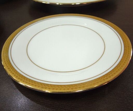 Noritake 皿 BALMORAL 4019 バルモラル 大皿5点 ソーサー1点 計6枚セット プレート 洋食器 金彩 ノリタケ 札幌市 新道東店
