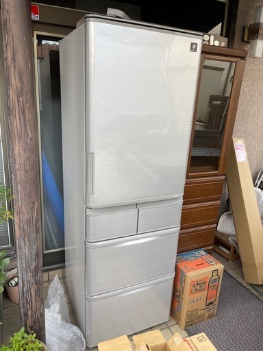 中古　シャープ　ノンフロン冷凍冷蔵庫 SJ-W412E-S